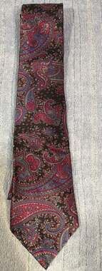 Damon Silk Tie Paisley Pattern Multicolored